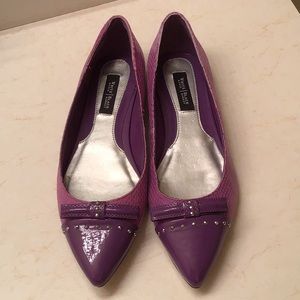 White House l Black Market    Purple Flat Shoes